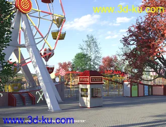 3D打印模型Amusement Park - Ferris Wheel的图片