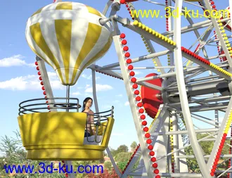 3D打印模型Amusement Park - Ferris Wheel的图片