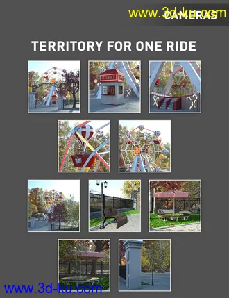 3D打印模型Amusement Park - Ferris Wheel的图片