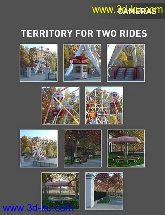 3D打印模型Amusement Park - Ferris Wheel的图片