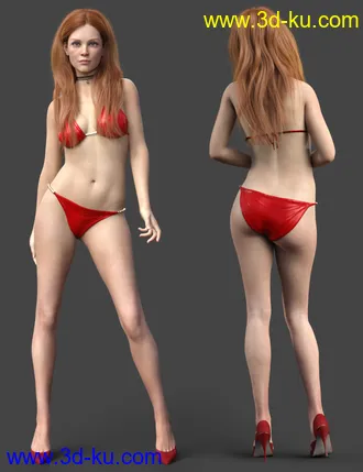 3D打印模型Angel HD for Genesis 8 Female的图片
