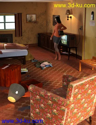 3D打印模型Ansiko Motel Room的图片