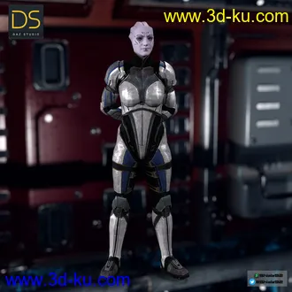 3D打印模型Asari Adept Justicar for Genesis 8 Female的图片