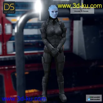 3D打印模型Asari Heavy Commando for Genesis 8 Female的图片