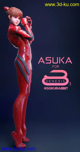 3D打印模型Asuka For Genesis 8 and 8.1 Female的图片