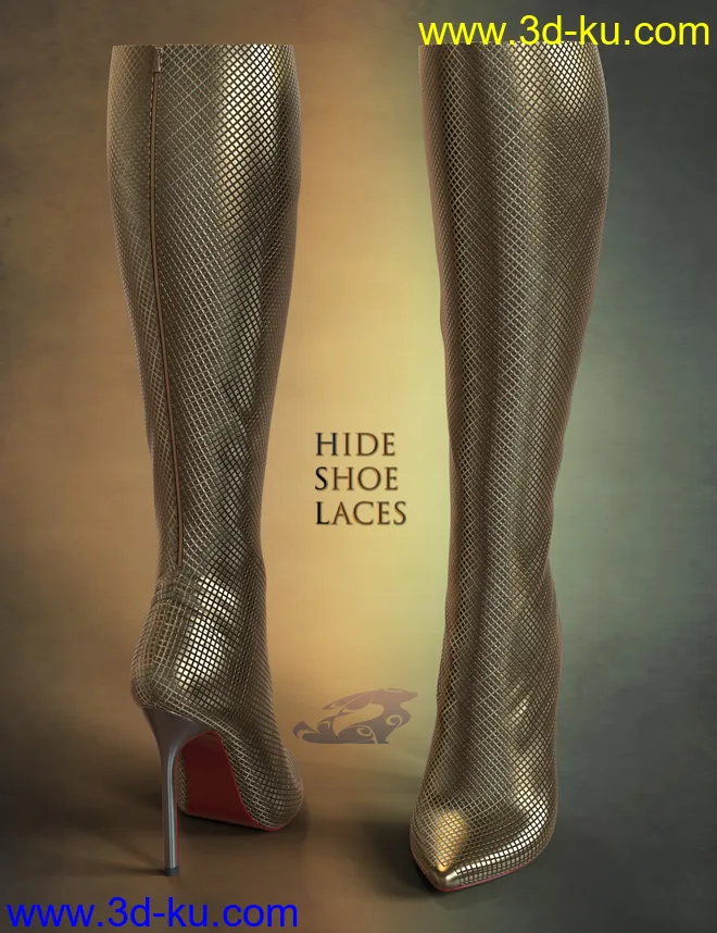 Ava High Heel Boots for Genesis 3, 8, and 8.1 Females模型的图片4