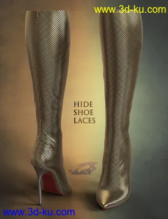 3D打印模型Ava High Heel Boots for Genesis 3, 8, and 8.1 Females的图片