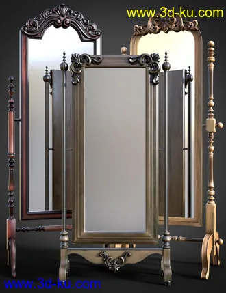3D打印模型B.E.T.T.Y. Classic Cheval Mirrors的图片