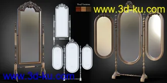 3D打印模型B.E.T.T.Y. Classic Cheval Mirrors的图片