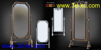 3D打印模型B.E.T.T.Y. Classic Cheval Mirrors的图片