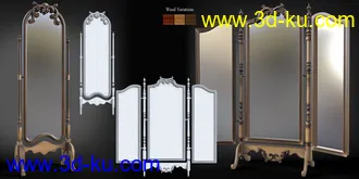 3D打印模型B.E.T.T.Y. Classic Cheval Mirrors的图片
