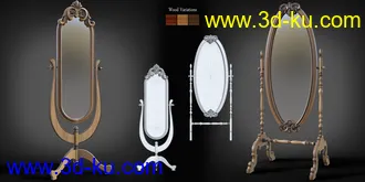 3D打印模型B.E.T.T.Y. Classic Cheval Mirrors的图片