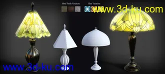 3D打印模型B.E.T.T.Y. Stained Glass Lamps的图片
