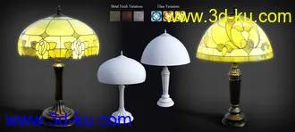 3D打印模型B.E.T.T.Y. Stained Glass Lamps的图片