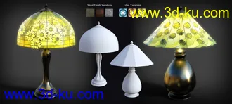 3D打印模型B.E.T.T.Y. Stained Glass Lamps的图片