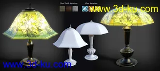 3D打印模型B.E.T.T.Y. Stained Glass Lamps的图片
