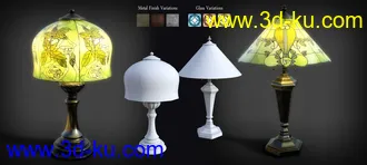 3D打印模型B.E.T.T.Y. Stained Glass Lamps的图片