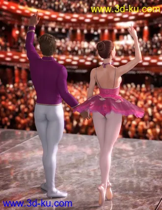3D打印模型Ballet Icon Gala Outfits for Genesis 8.1 Female and Genesis 8.1 Male的图片