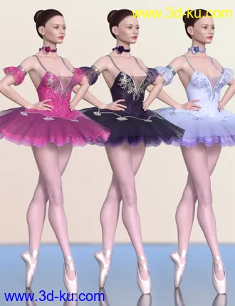3D打印模型Ballet Icon Gala Outfits for Genesis 8.1 Female and Genesis 8.1 Male的图片