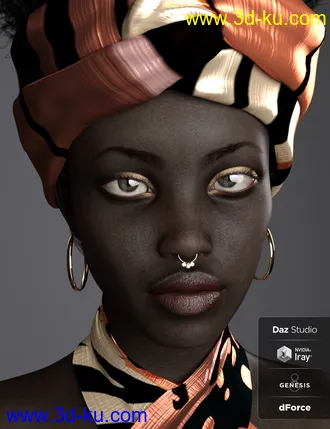 3D打印模型BD Oshun And Her Outfit For Genesis 8 Female的图片