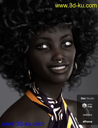 3D打印模型BD Oshun And Her Outfit For Genesis 8 Female的图片