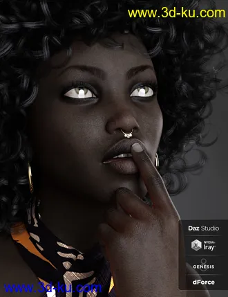 3D打印模型BD Oshun And Her Outfit For Genesis 8 Female的图片