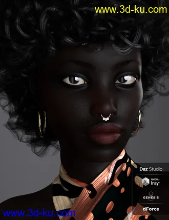 3D打印模型BD Oshun And Her Outfit For Genesis 8 Female的图片