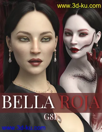 3D打印模型Bella Roja for Genesis 8 Female的图片