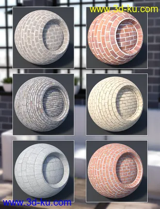 3D打印模型Brick Wall - Iray Shaders的图片