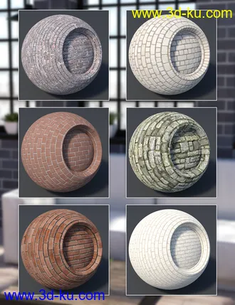 3D打印模型Brick Wall - Iray Shaders的图片