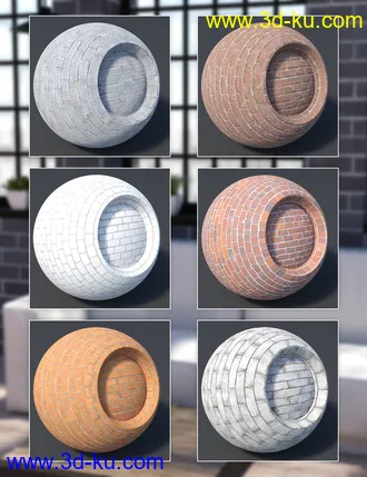 3D打印模型Brick Wall - Iray Shaders的图片