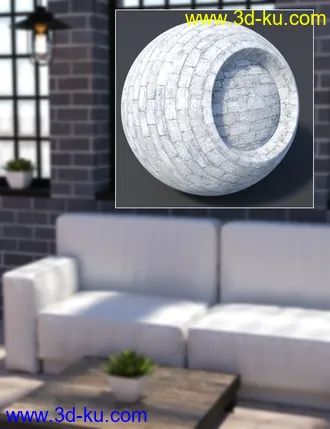 3D打印模型Brick Wall - Iray Shaders的图片
