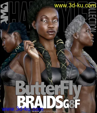 3D打印模型ButterFly Braids G8F的图片