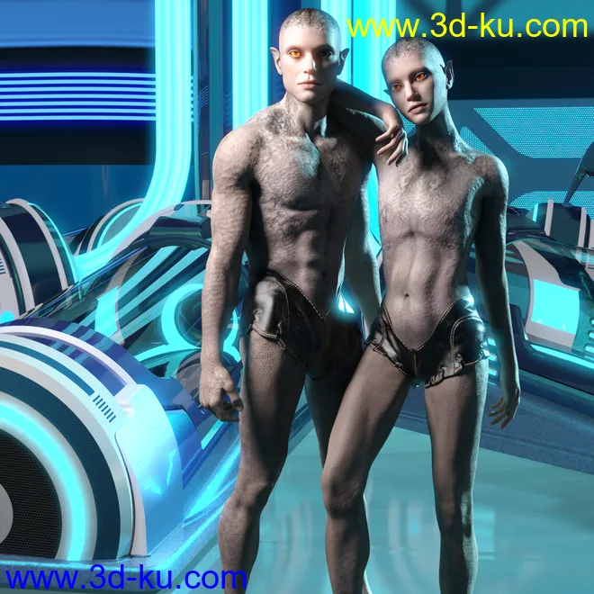 Calique and Calix HD for Genesis 8.1 Male模型的图片3