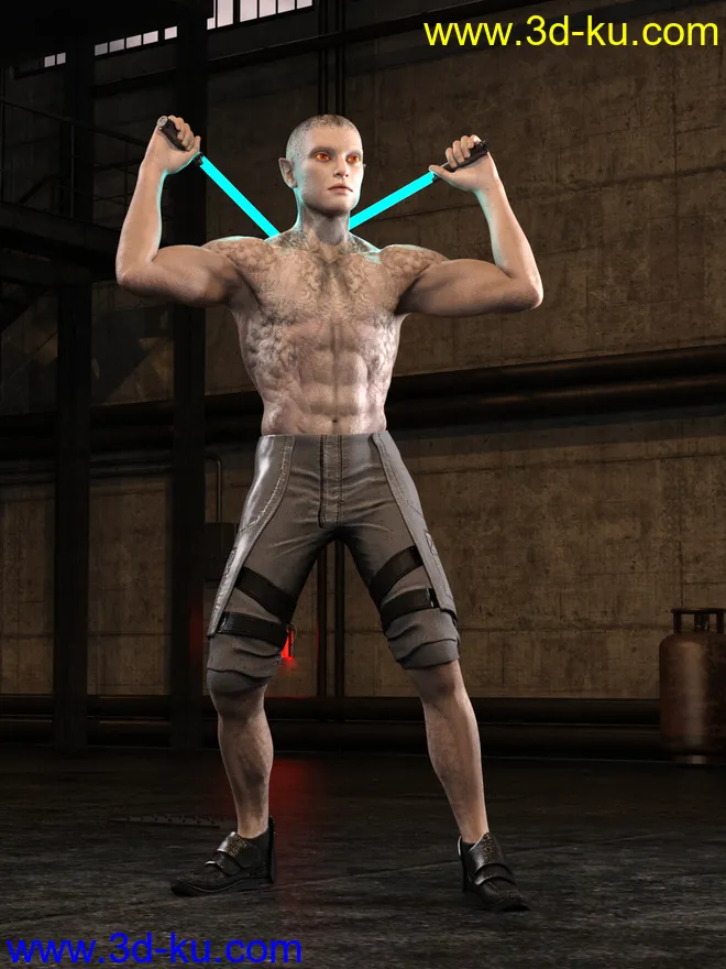 Calique and Calix HD for Genesis 8.1 Male模型的图片5