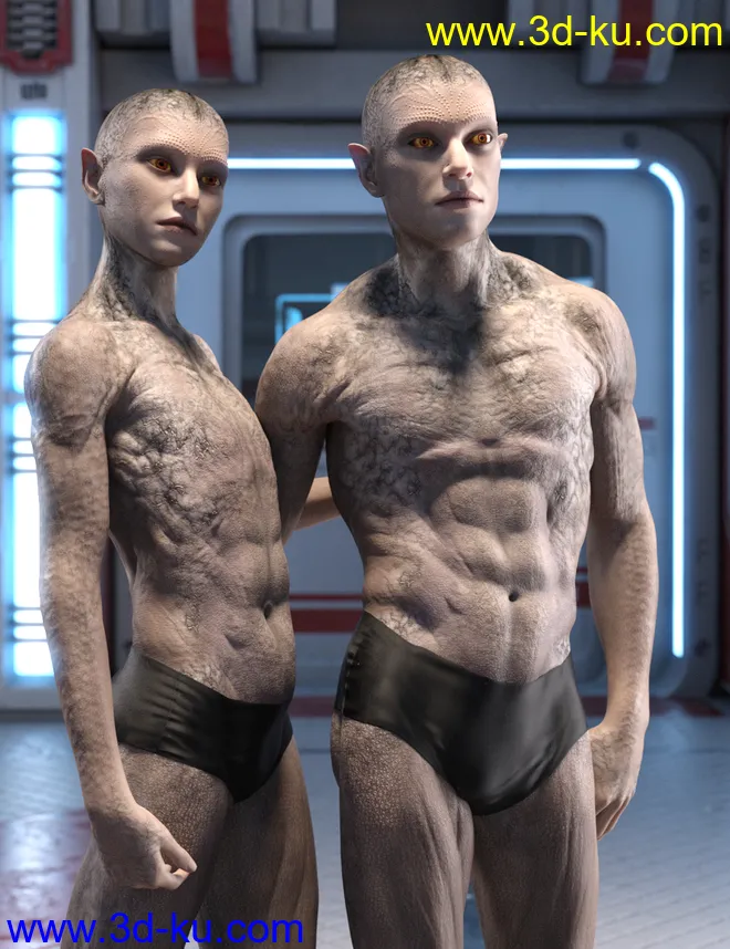 Calique and Calix HD for Genesis 8.1 Male模型的图片12