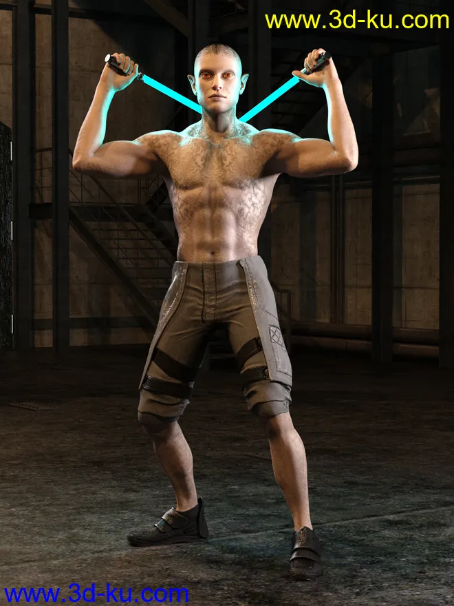 Calique and Calix HD for Genesis 8.1 Male模型的图片14