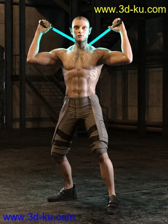 3D打印模型Calique and Calix HD for Genesis 8.1 Male的图片