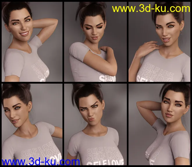 Casually II Poses for Genesis 8.1 Female模型的图片2