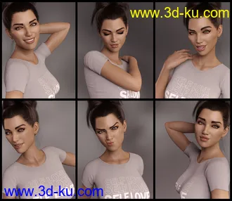 3D打印模型Casually II Poses for Genesis 8.1 Female的图片