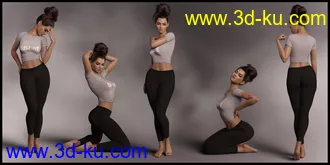 3D打印模型Casually II Poses for Genesis 8.1 Female的图片