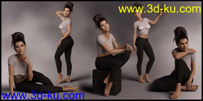 Casually II Poses for Genesis 8.1 Female模型的图片4