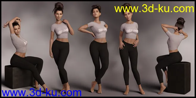 Casually II Poses for Genesis 8.1 Female模型的图片5