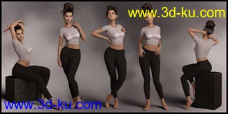 3D打印模型Casually II Poses for Genesis 8.1 Female的图片