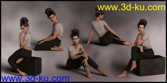 Casually II Poses for Genesis 8.1 Female模型的图片6