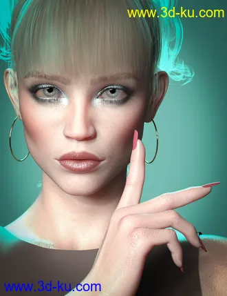 3D打印模型CB Cara HD for Genesis 8.1 Female的图片