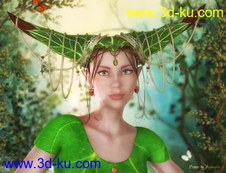 3D打印模型CC Lily for Genesis 8 Female的图片