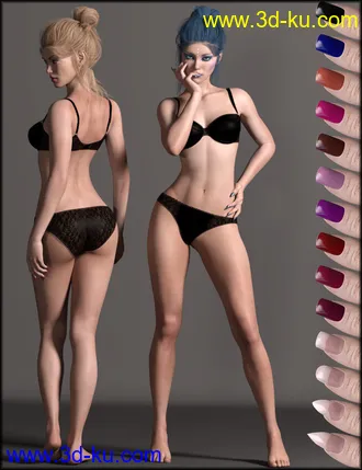 3D打印模型CC Lily for Genesis 8 Female的图片