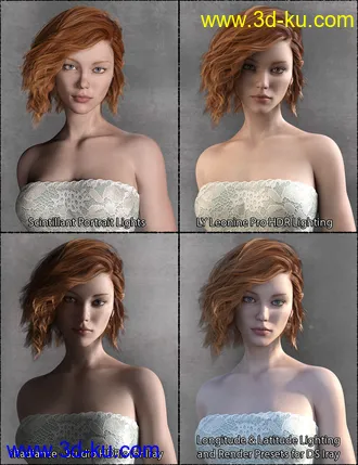3D打印模型CC Lily for Genesis 8 Female的图片