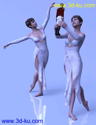 3D打印模型CDI Nutcracker Ballet Poses for Genesis 8.1的图片